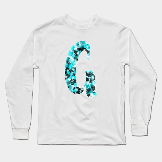 Paint Splash Letter G Long Sleeve T-Shirt by Hip Scarves and Bangles